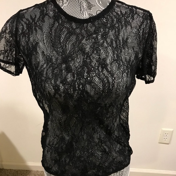 womens black guess t shirt